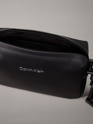 black caviar crossbody bag for men calvin klein