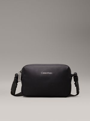 black caviar crossbody bag for men calvin klein