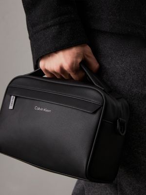 black caviar crossbody bag for men calvin klein