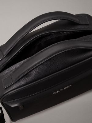 black caviar crossbody bag for men calvin klein