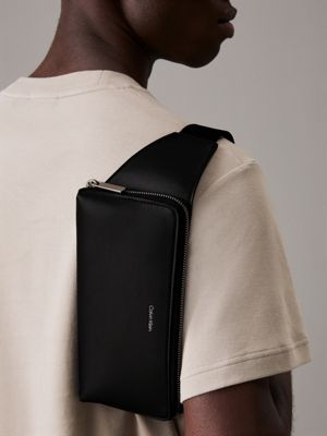 black bum bag for men calvin klein