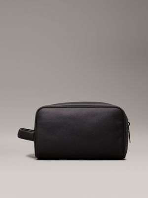 black caviar wash bag for men calvin klein