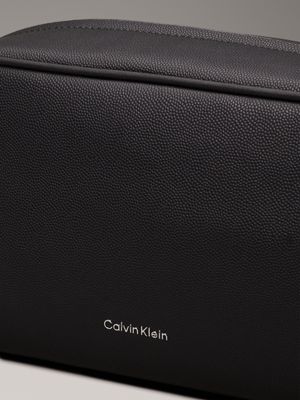 black caviar wash bag for men calvin klein