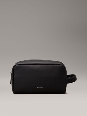 black wash bag for men calvin klein