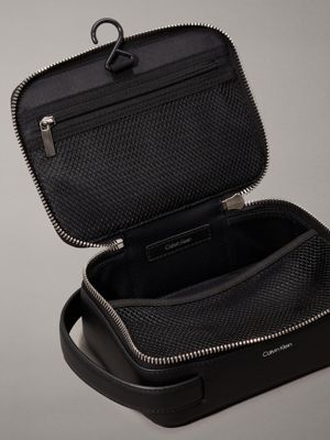 pvh black wash bag for men calvin klein