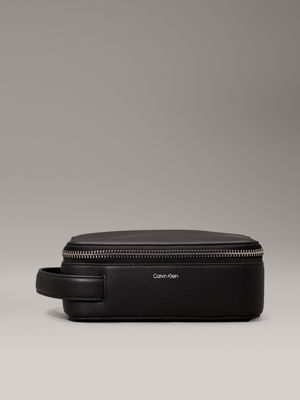 black wash bag for men calvin klein