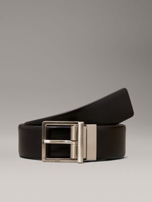 black reversible leather belt for men calvin klein