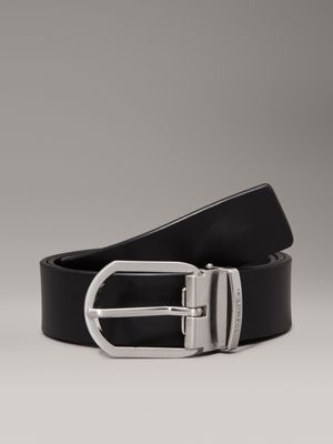 black leather belt for men calvin klein