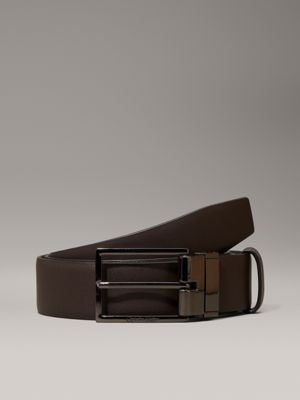 black reversible leather belt for men calvin klein