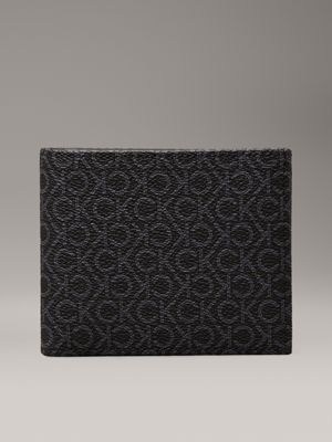 black logo billfold wallet for men calvin klein