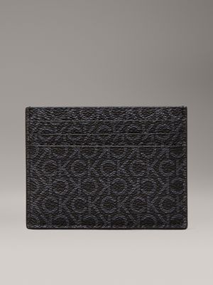 classic mono black logo cardholder for men calvin klein