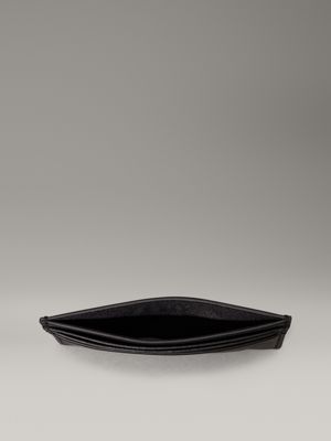 porta carte in pelle ck black smooth da uomini calvin klein