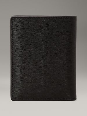 black epi leather rfid slimfold wallet for men calvin klein