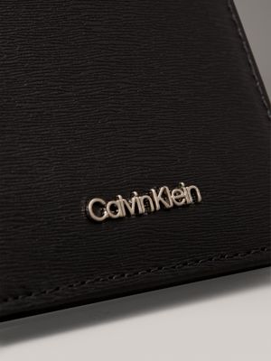 black epi leather rfid slimfold wallet for men calvin klein