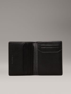 black epi leather rfid slimfold wallet for men calvin klein