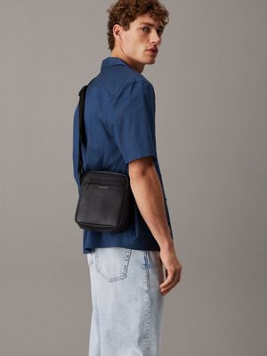 ck black reporter bag for men calvin klein