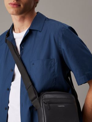 ck black reporter bag for men calvin klein