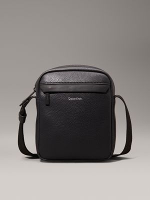 black reporter bag for men calvin klein