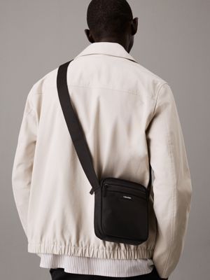 borsa reporter a tracolla ck black da uomini calvin klein