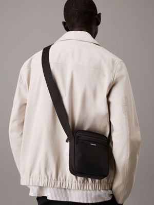 ck black reporter bag for men calvin klein