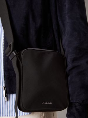 ck black reporter bag for men calvin klein