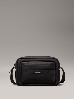 black crossbody camera bag for men calvin klein