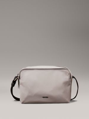 grey crossbody camera bag for men calvin klein