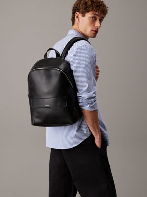 ck black laptop backpack for men calvin klein