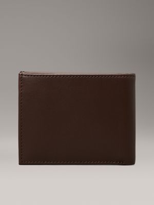 black leather cardholder for men calvin klein