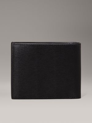 black epi leather rfid billfold wallet for men calvin klein