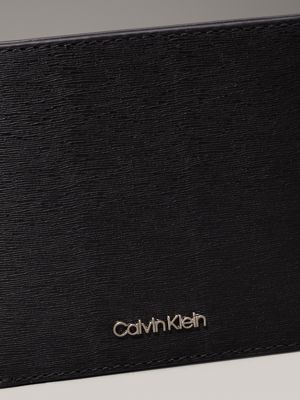 black epi leather rfid billfold wallet for men calvin klein