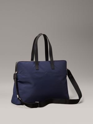 dark sapphire laptop bag for men calvin klein