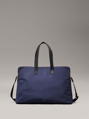 blue laptop bag for men calvin klein