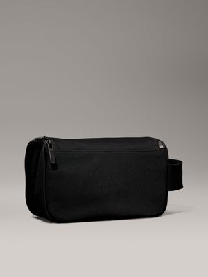 black twill hangar wash bag for men calvin klein