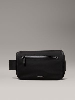 black hangar wash bag for men calvin klein