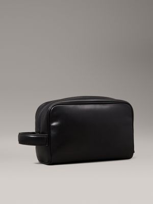 ck black smooth kulturbeutel für herren - calvin klein