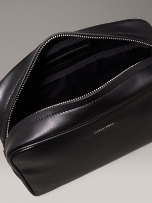 ck black smooth wash bag for men calvin klein