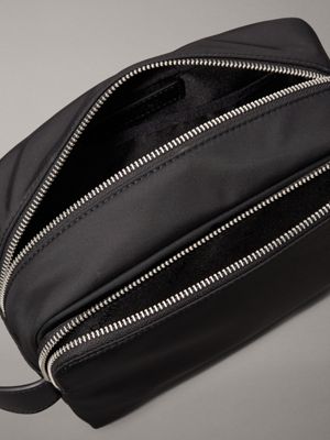 ck black nylon wash bag for men calvin klein