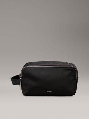 black wash bag for men calvin klein