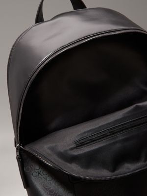 black industrial mono logo backpack for men calvin klein