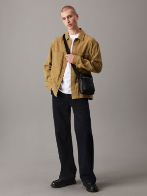 black crossbody bag for men calvin klein jeans