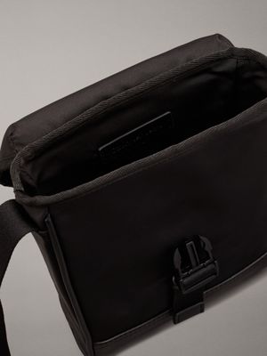 black flat reporter bag for men calvin klein jeans