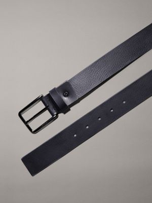 navy leather belt gift pack for men calvin klein