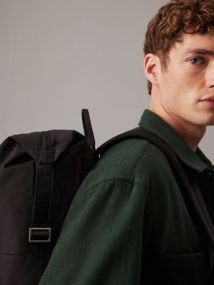 ck black square backpack for men calvin klein