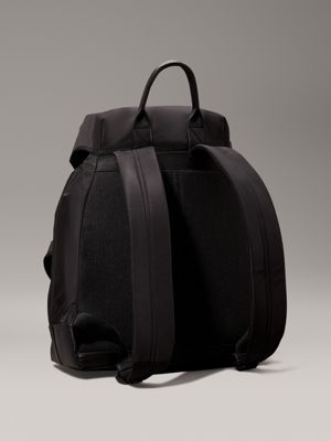 black flap backpack for men calvin klein jeans