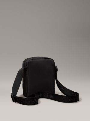 black small reporter bag for men calvin klein jeans