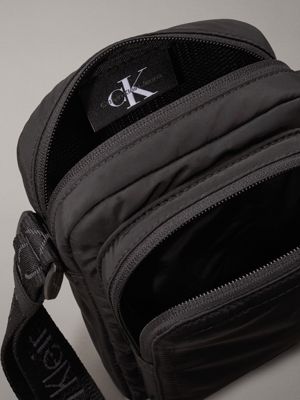 black small reporter bag for men calvin klein jeans