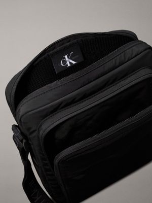 black large reporter bag for men calvin klein jeans