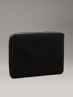 black laptop folio for men calvin klein