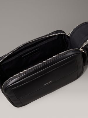 ck black smooth wash bag for men calvin klein